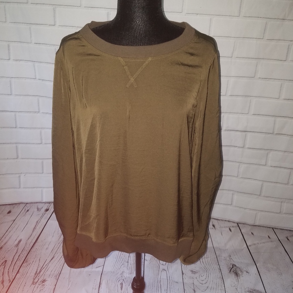 Olive green blouse